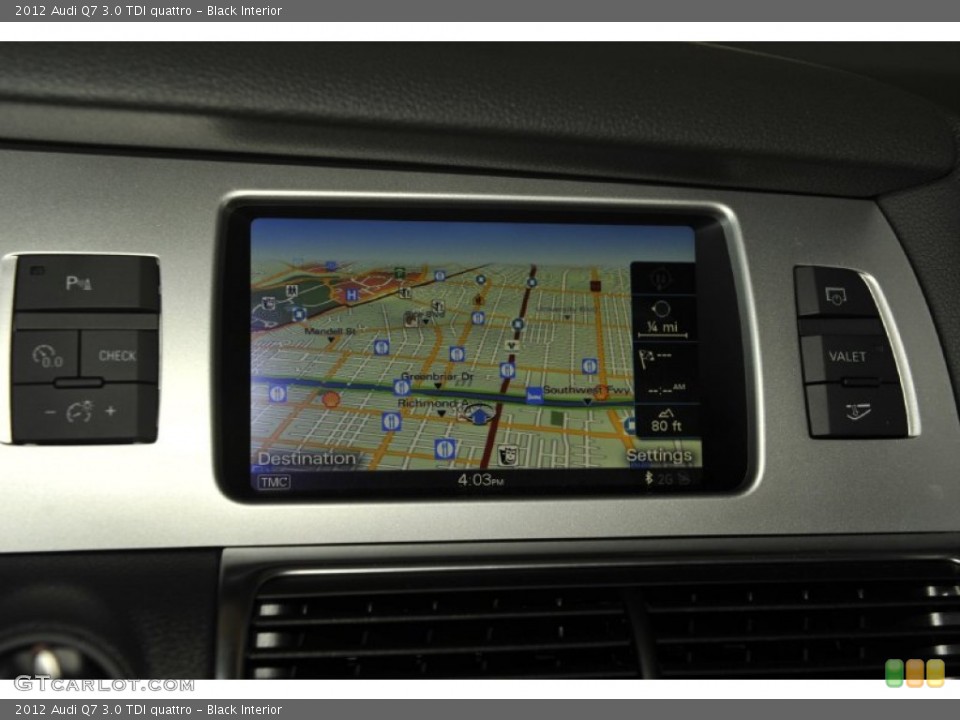 Black Interior Navigation for the 2012 Audi Q7 3.0 TDI quattro #53242341