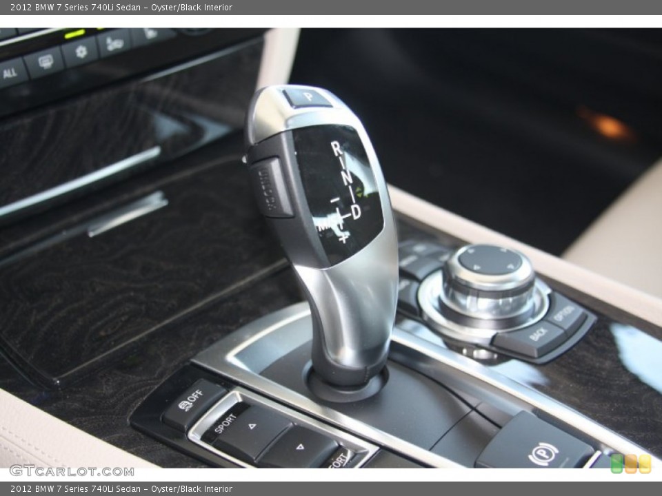 Oyster/Black Interior Transmission for the 2012 BMW 7 Series 740Li Sedan #53242806