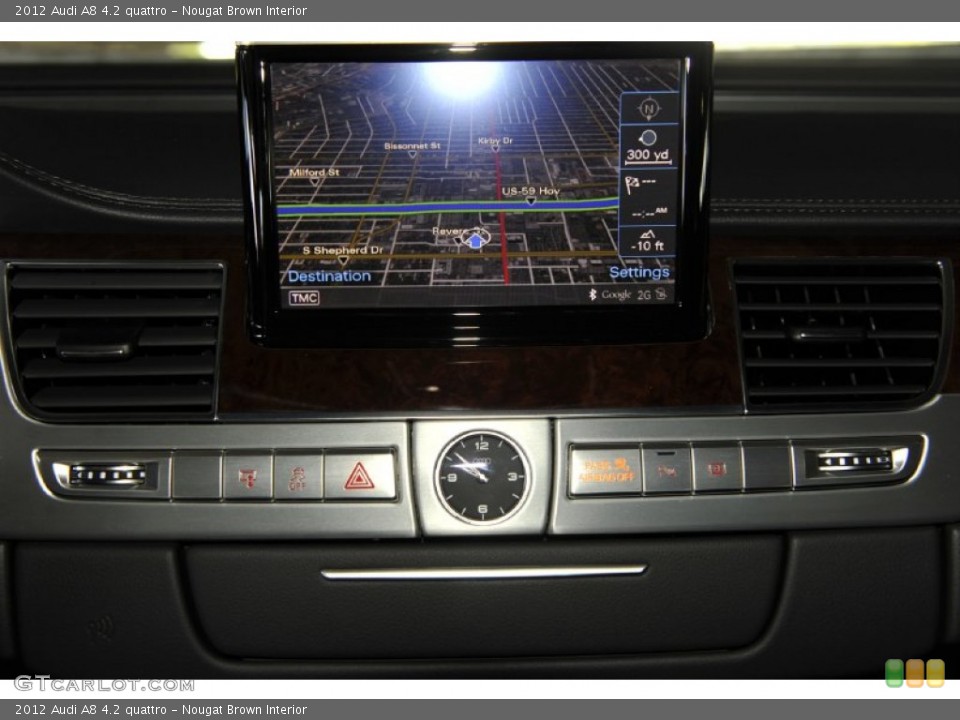 Nougat Brown Interior Navigation for the 2012 Audi A8 4.2 quattro #53242953