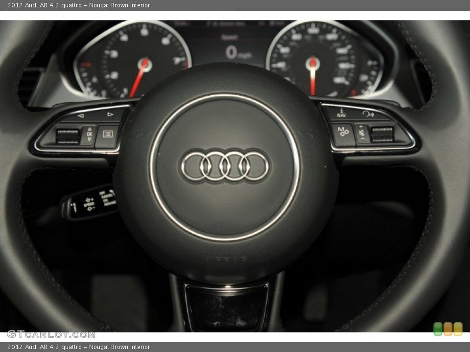 Nougat Brown Interior Controls for the 2012 Audi A8 4.2 quattro #53242983