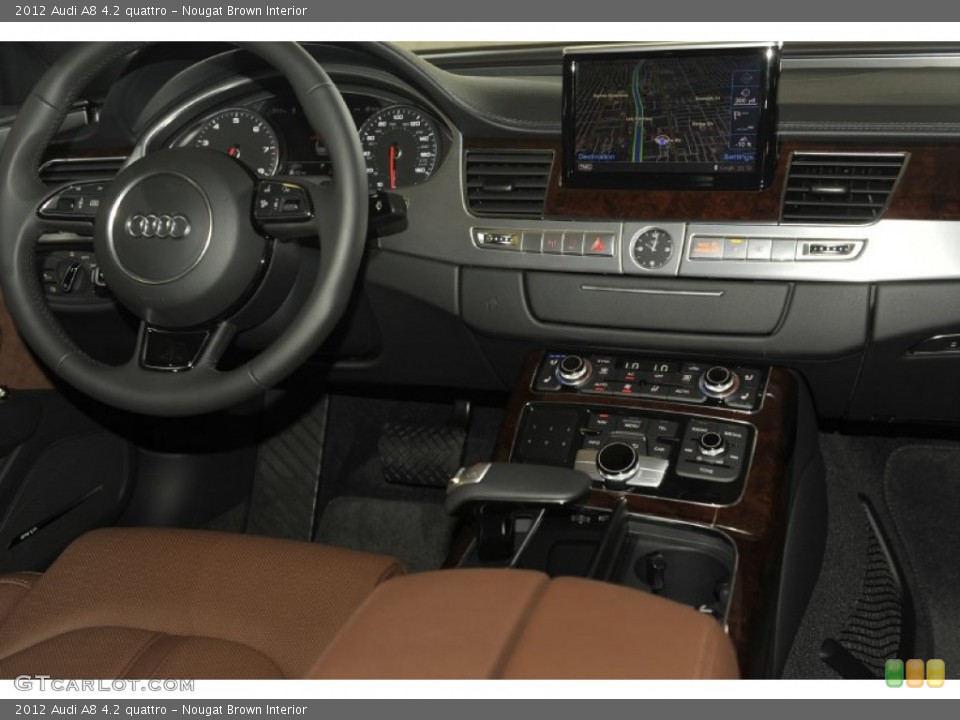 Nougat Brown Interior Dashboard for the 2012 Audi A8 4.2 quattro #53243058