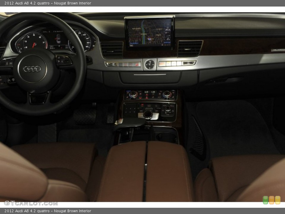 Nougat Brown Interior Dashboard for the 2012 Audi A8 4.2 quattro #53243064