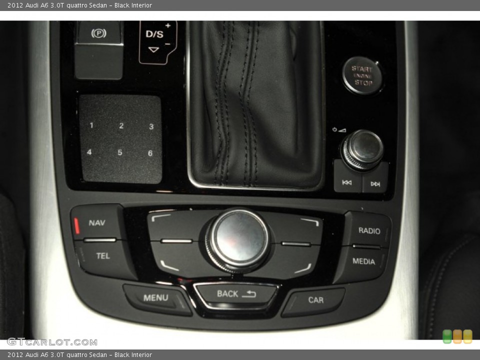 Black Interior Controls for the 2012 Audi A6 3.0T quattro Sedan #53243316