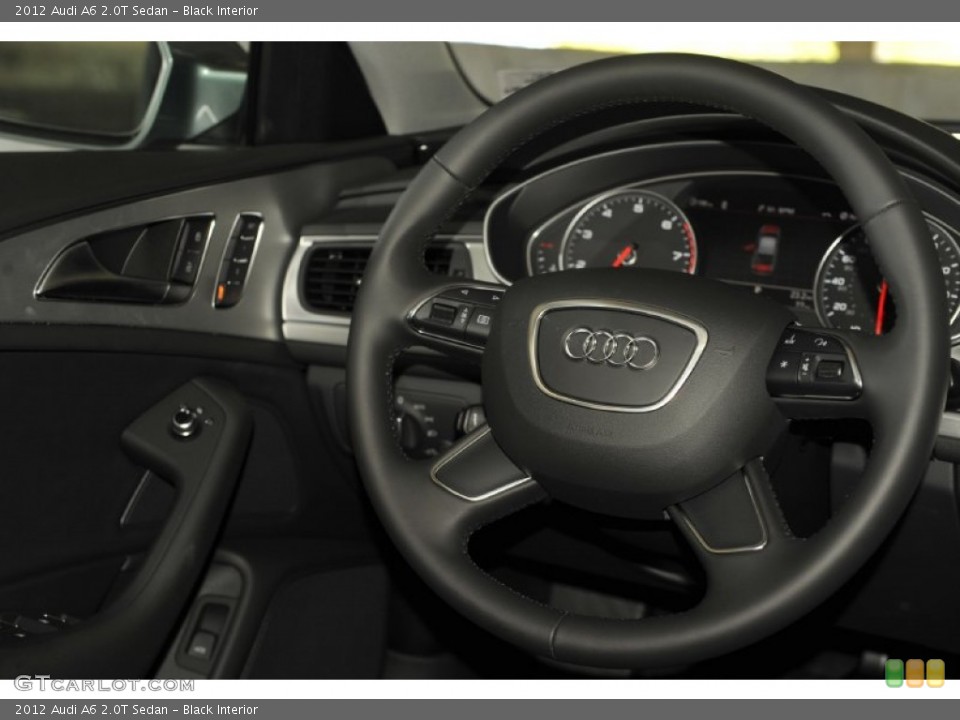 Black Interior Steering Wheel for the 2012 Audi A6 2.0T Sedan #53243670