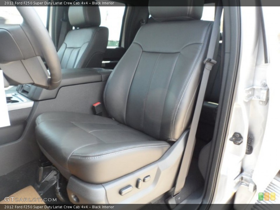 Black Interior Photo for the 2012 Ford F250 Super Duty Lariat Crew Cab 4x4 #53248957