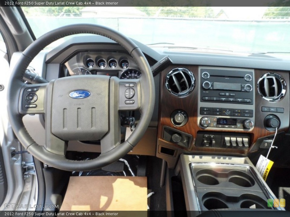 Black Interior Dashboard for the 2012 Ford F250 Super Duty Lariat Crew Cab 4x4 #53249002