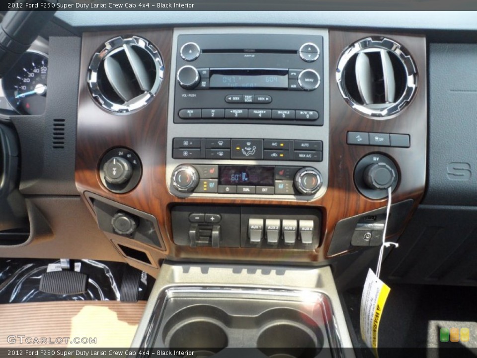 Black Interior Controls for the 2012 Ford F250 Super Duty Lariat Crew Cab 4x4 #53249023