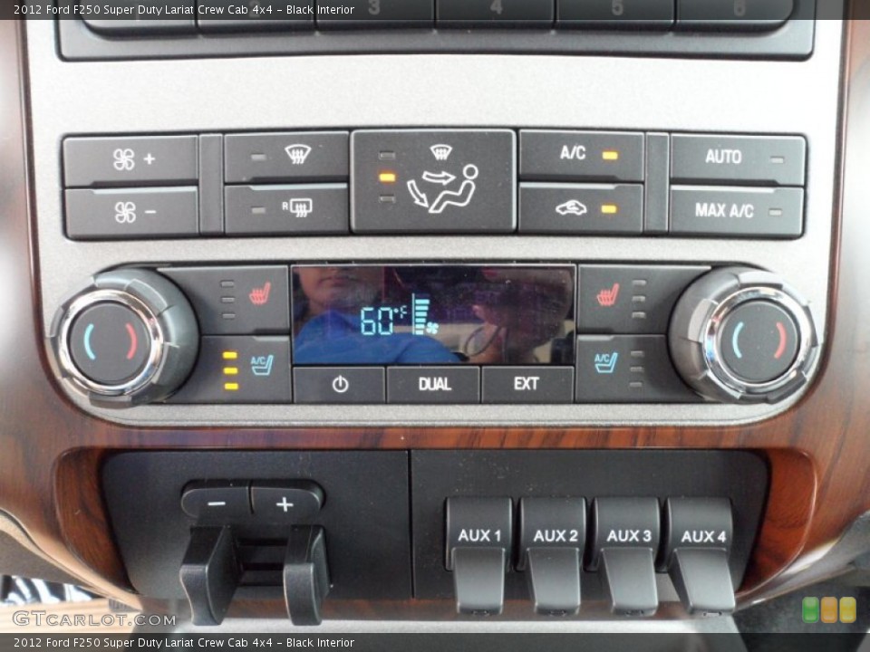 Black Interior Controls for the 2012 Ford F250 Super Duty Lariat Crew Cab 4x4 #53249059