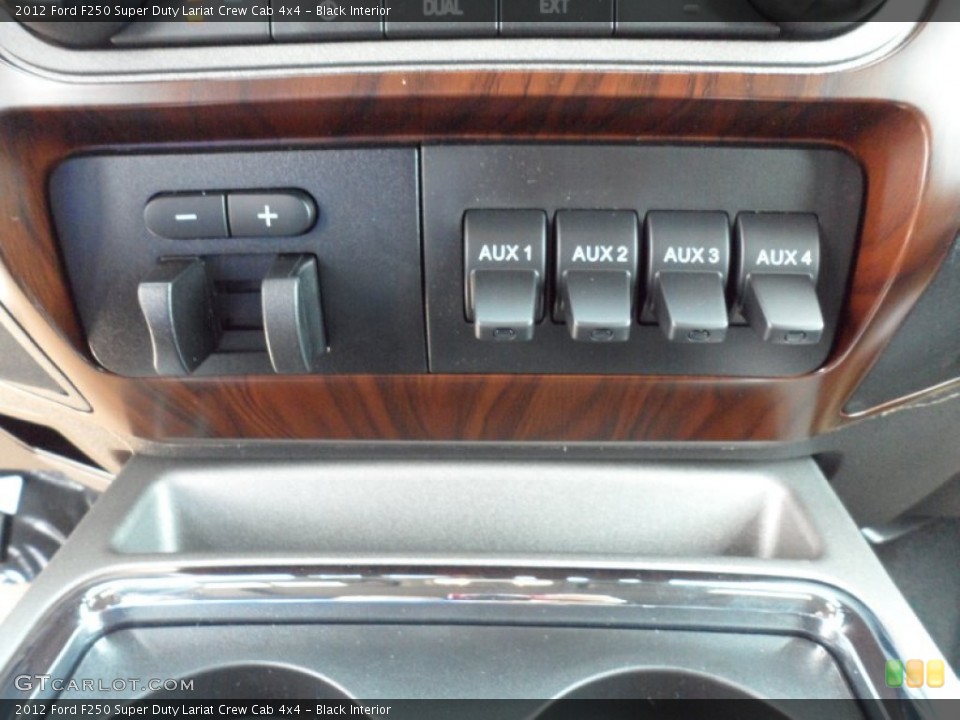 Black Interior Controls for the 2012 Ford F250 Super Duty Lariat Crew Cab 4x4 #53249074