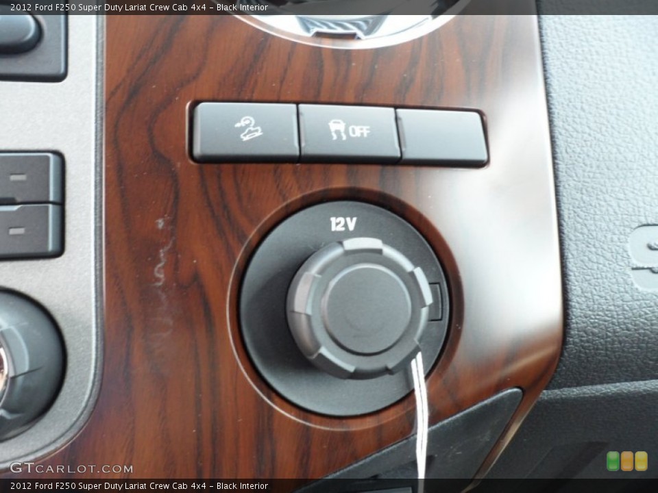 Black Interior Controls for the 2012 Ford F250 Super Duty Lariat Crew Cab 4x4 #53249092