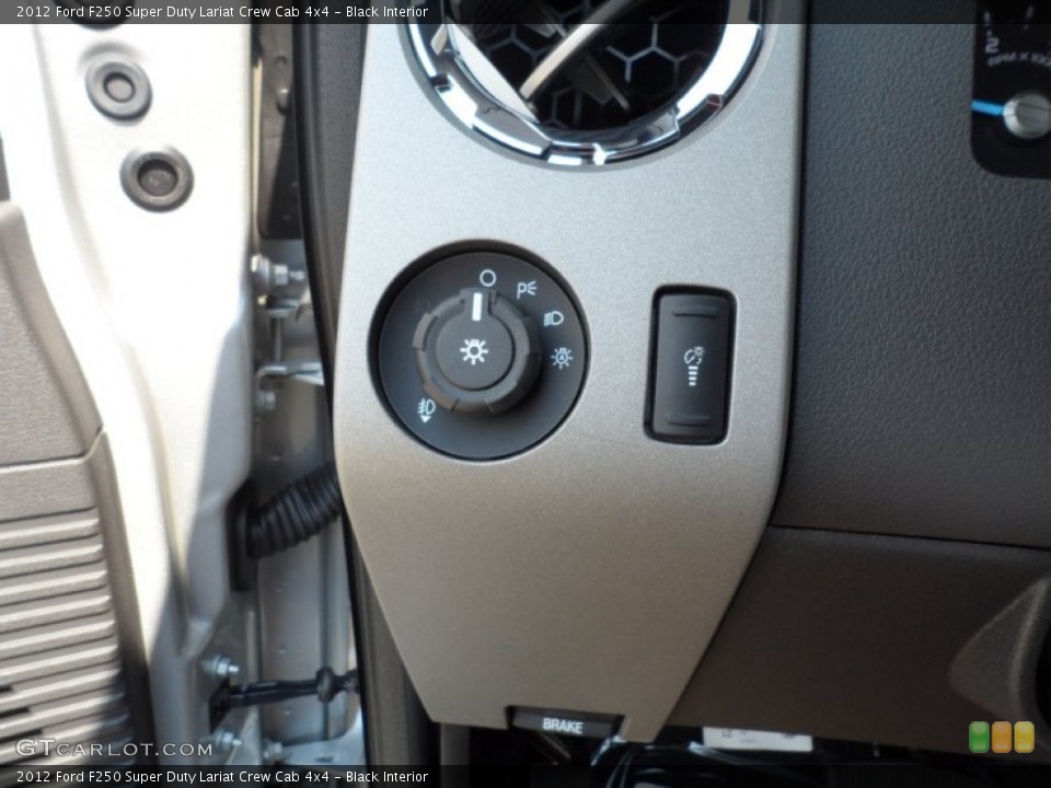 Black Interior Controls for the 2012 Ford F250 Super Duty Lariat Crew Cab 4x4 #53249194