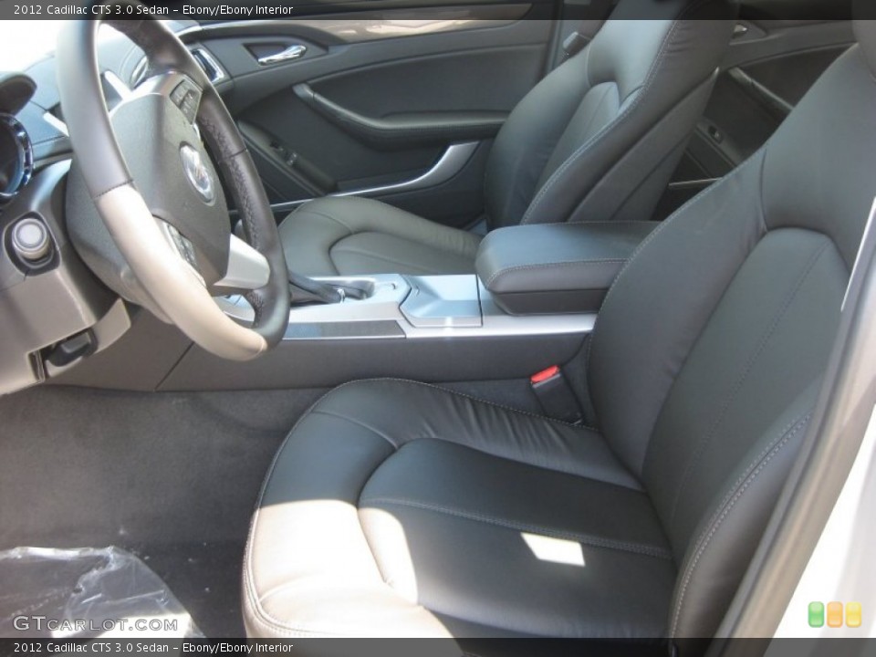 Ebony/Ebony Interior Photo for the 2012 Cadillac CTS 3.0 Sedan #53249443