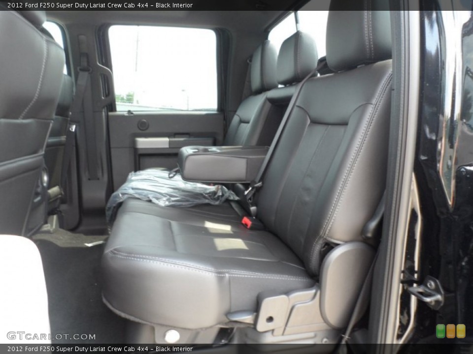 Black Interior Photo for the 2012 Ford F250 Super Duty Lariat Crew Cab 4x4 #53249548