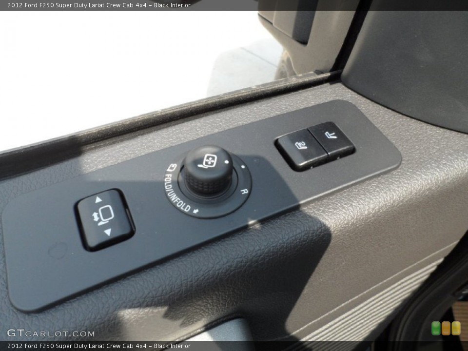 Black Interior Controls for the 2012 Ford F250 Super Duty Lariat Crew Cab 4x4 #53249578