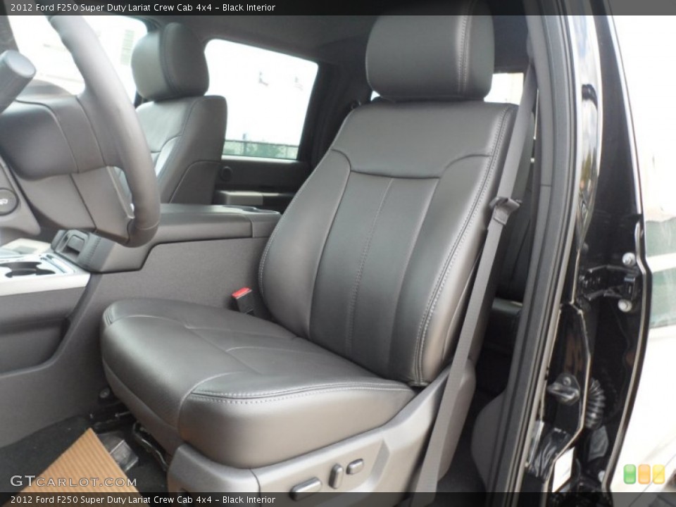 Black Interior Photo for the 2012 Ford F250 Super Duty Lariat Crew Cab 4x4 #53249602