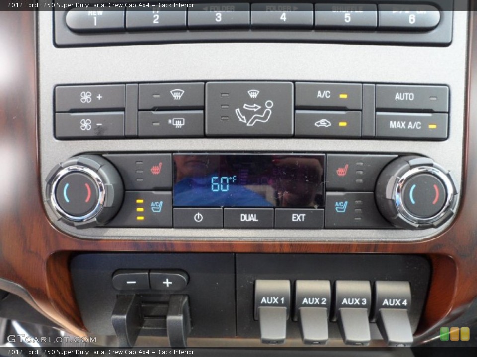 Black Interior Controls for the 2012 Ford F250 Super Duty Lariat Crew Cab 4x4 #53249686
