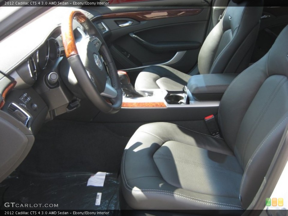 Ebony/Ebony Interior Photo for the 2012 Cadillac CTS 4 3.0 AWD Sedan #53249692