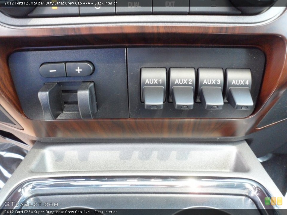 Black Interior Controls for the 2012 Ford F250 Super Duty Lariat Crew Cab 4x4 #53249701