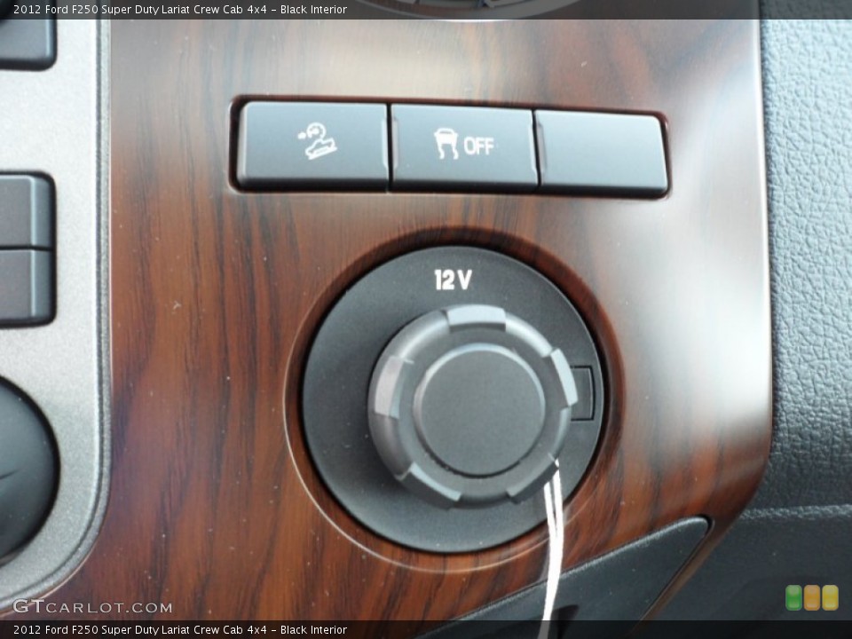 Black Interior Controls for the 2012 Ford F250 Super Duty Lariat Crew Cab 4x4 #53249725