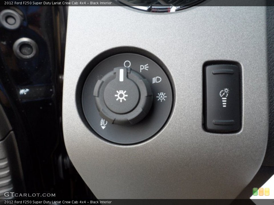 Black Interior Controls for the 2012 Ford F250 Super Duty Lariat Crew Cab 4x4 #53249788