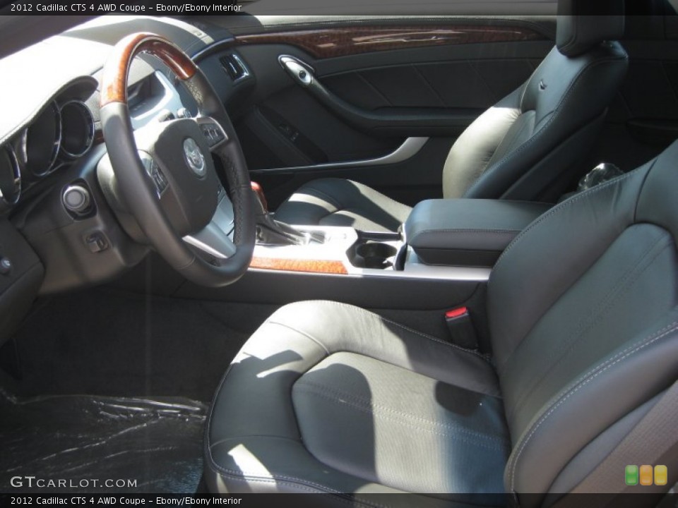 Ebony/Ebony Interior Photo for the 2012 Cadillac CTS 4 AWD Coupe #53249845