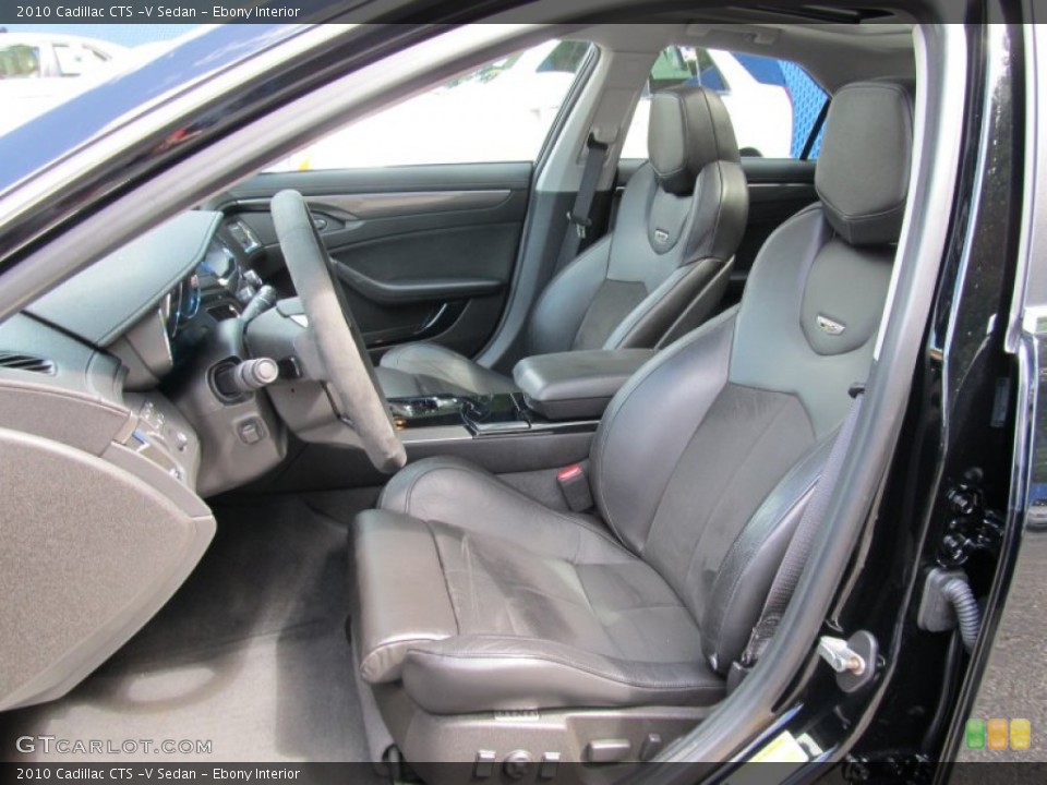 Ebony Interior Photo for the 2010 Cadillac CTS -V Sedan #53251636