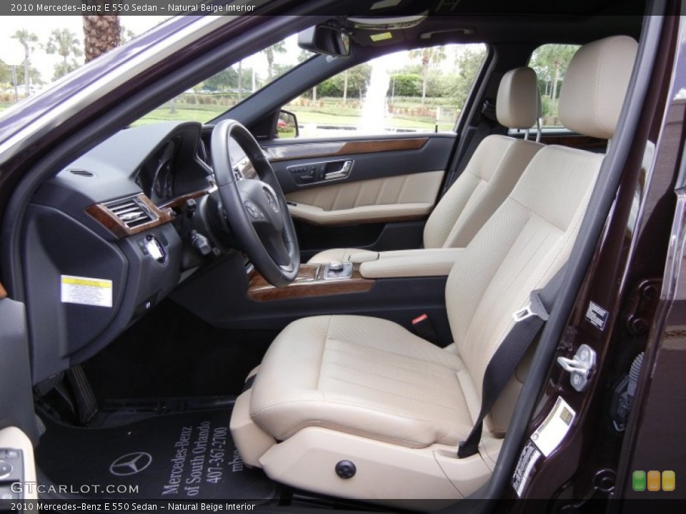 Natural Beige Interior Photo for the 2010 Mercedes-Benz E 550 Sedan #53252797
