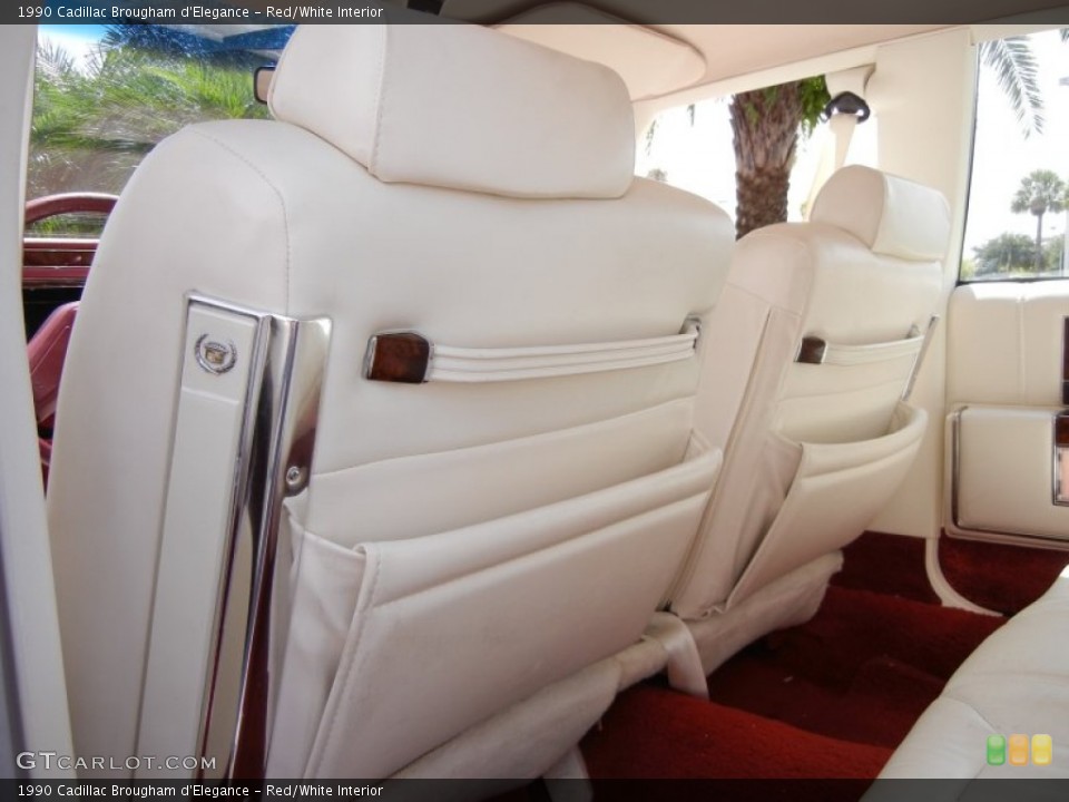 Red/White Interior Photo for the 1990 Cadillac Brougham d'Elegance #53253376