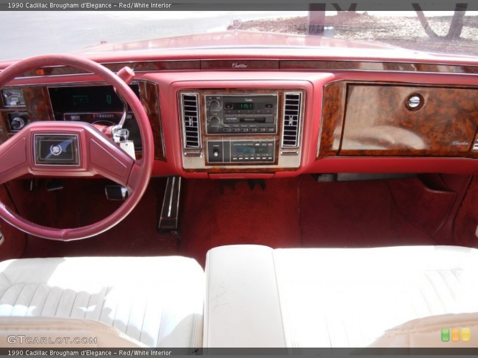 Red/White Interior Dashboard for the 1990 Cadillac Brougham d'Elegance #53253463