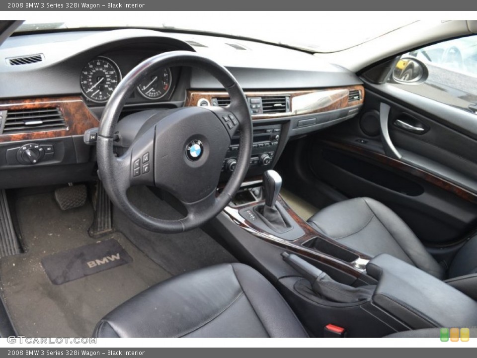 Black Interior Prime Interior for the 2008 BMW 3 Series 328i Wagon #53259019