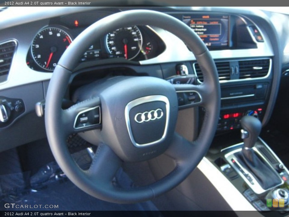Black Interior Steering Wheel for the 2012 Audi A4 2.0T quattro Avant #53261044