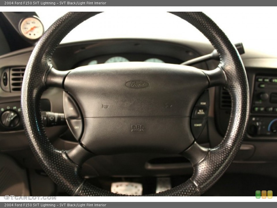 SVT Black/Light Flint Interior Steering Wheel for the 2004 Ford F150 SVT Lightning #53261308