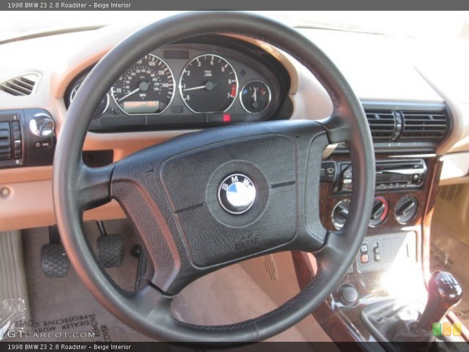 Beige Interior Steering Wheel for the 1998 BMW Z3 2.8 Roadster #53261353
