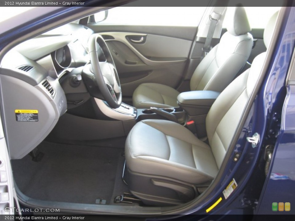 Gray Interior Photo for the 2012 Hyundai Elantra Limited #53262289
