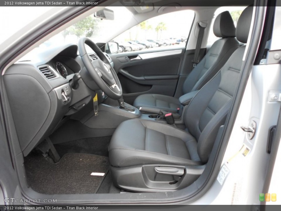 Titan Black Interior Photo for the 2012 Volkswagen Jetta TDI Sedan #53262622