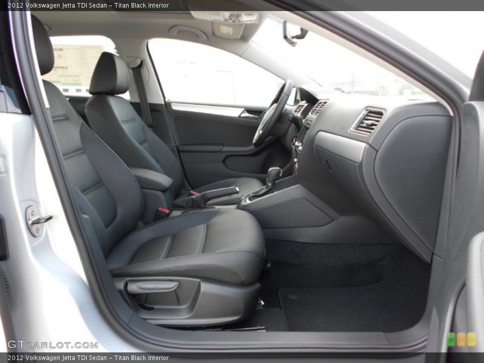 Titan Black Interior Photo for the 2012 Volkswagen Jetta TDI Sedan #53262649