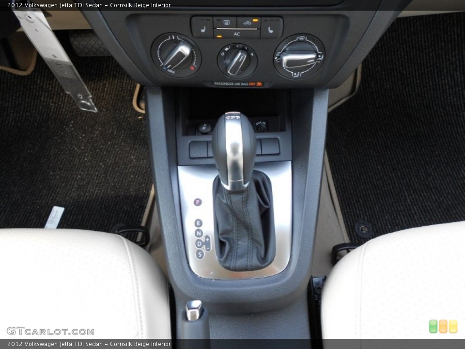 Cornsilk Beige Interior Transmission for the 2012 Volkswagen Jetta TDI Sedan #53263054
