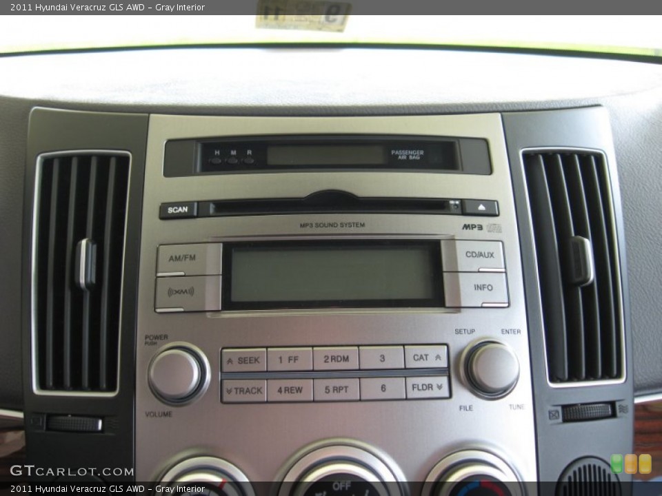 Gray Interior Audio System for the 2011 Hyundai Veracruz GLS AWD #53264197