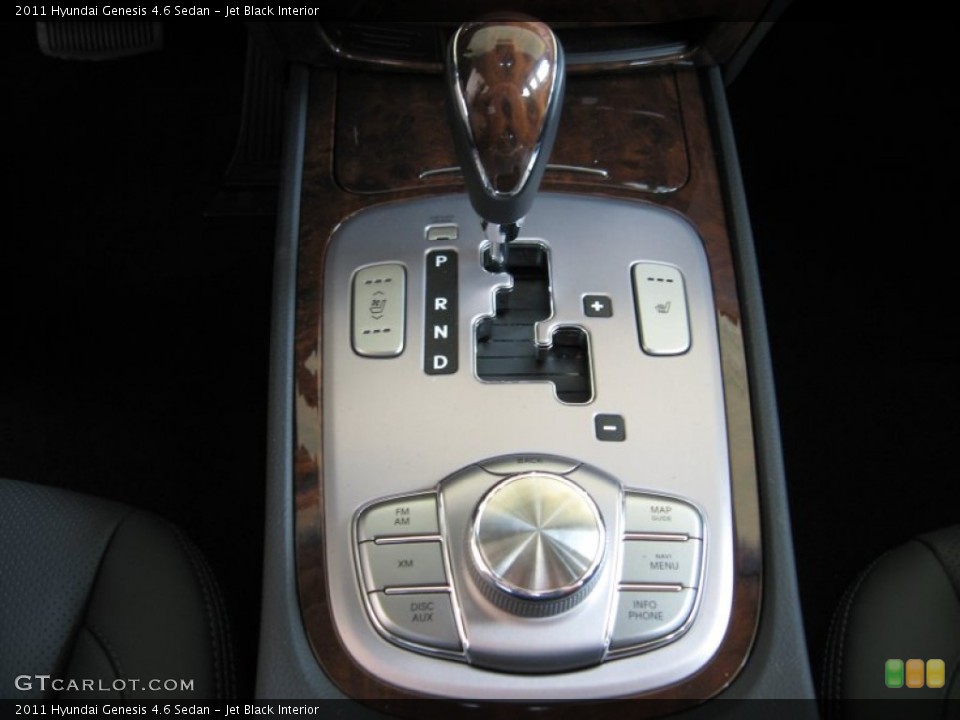 Jet Black Interior Transmission for the 2011 Hyundai Genesis 4.6 Sedan #53264629