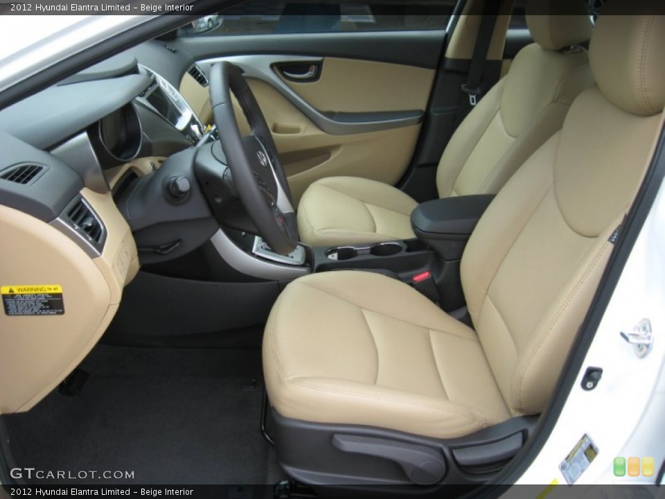 Beige Interior Photo for the 2012 Hyundai Elantra Limited #53266051