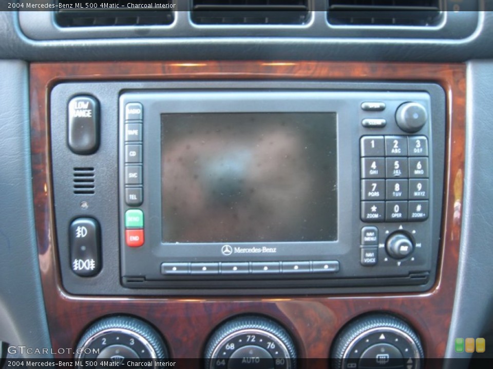 Charcoal Interior Controls for the 2004 Mercedes-Benz ML 500 4Matic #53266708