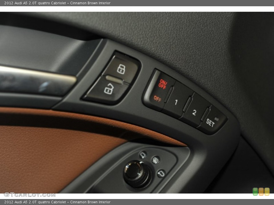 Cinnamon Brown Interior Controls for the 2012 Audi A5 2.0T quattro Cabriolet #53268079
