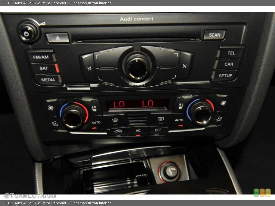 Cinnamon Brown Interior Controls for the 2012 Audi A5 2.0T quattro Cabriolet #53268214