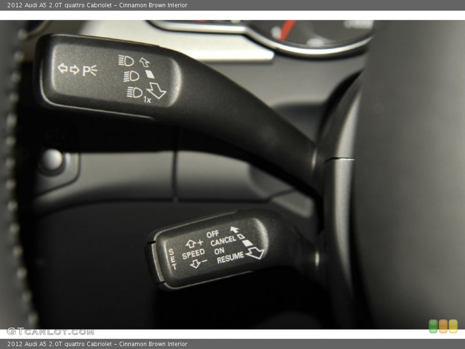 Cinnamon Brown Interior Controls for the 2012 Audi A5 2.0T quattro Cabriolet #53268268