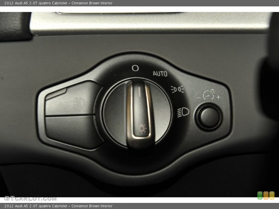 Cinnamon Brown Interior Controls for the 2012 Audi A5 2.0T quattro Cabriolet #53268280