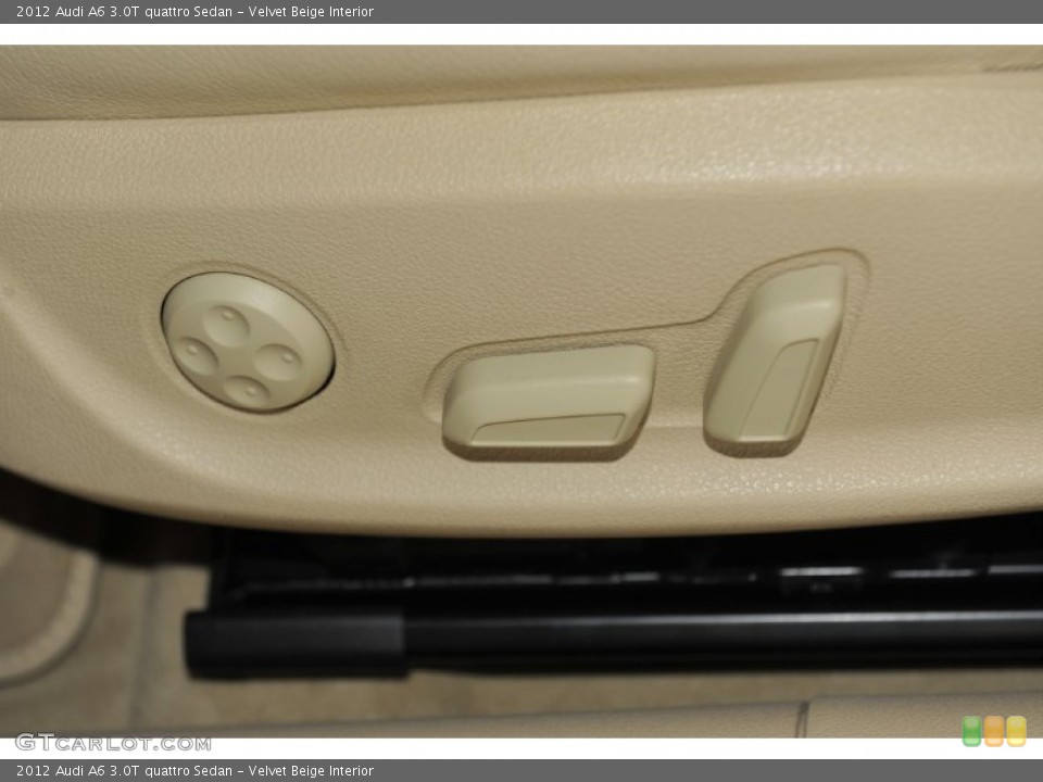 Velvet Beige Interior Controls for the 2012 Audi A6 3.0T quattro Sedan #53268703