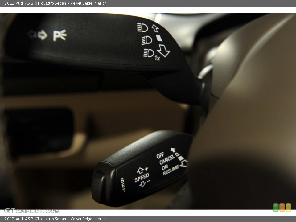 Velvet Beige Interior Controls for the 2012 Audi A6 3.0T quattro Sedan #53268919