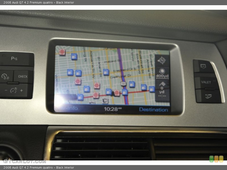 Black Interior Navigation for the 2008 Audi Q7 4.2 Premium quattro #53269570