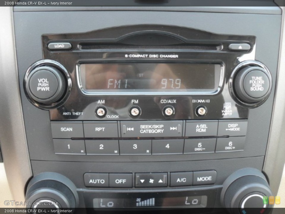 Ivory Interior Audio System for the 2008 Honda CR-V EX-L #53270323