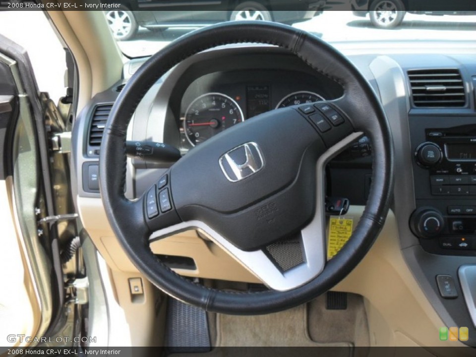 Ivory Interior Steering Wheel for the 2008 Honda CR-V EX-L #53270359